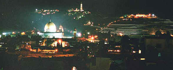View of the Dome of the Rock and the Mount of Olives