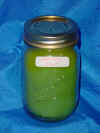 Garden Mint scented canning jar candles