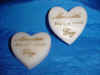 Personalized and scented Heart Candles 