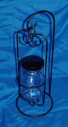 Jar candle holder with stand